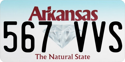 AR license plate 567VVS