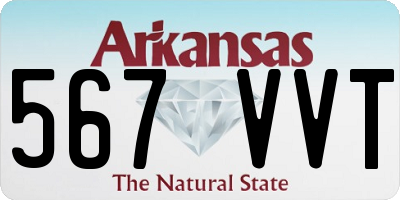 AR license plate 567VVT