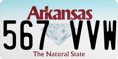AR license plate 567VVW