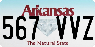 AR license plate 567VVZ