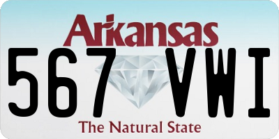 AR license plate 567VWI