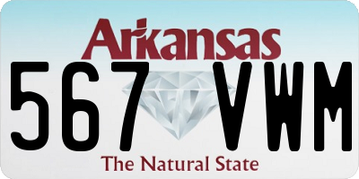 AR license plate 567VWM