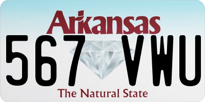 AR license plate 567VWU