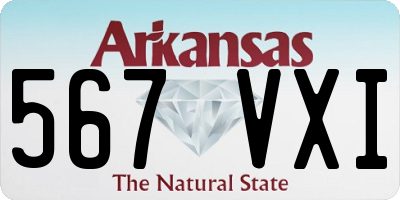 AR license plate 567VXI