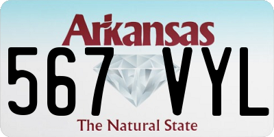 AR license plate 567VYL