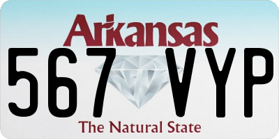 AR license plate 567VYP