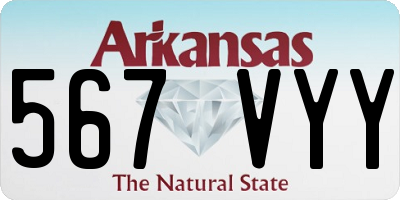 AR license plate 567VYY