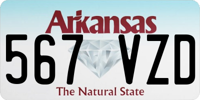 AR license plate 567VZD