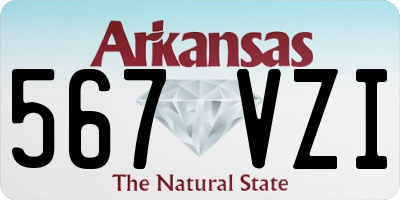 AR license plate 567VZI