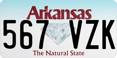 AR license plate 567VZK