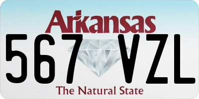 AR license plate 567VZL
