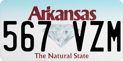 AR license plate 567VZM
