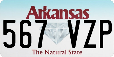 AR license plate 567VZP
