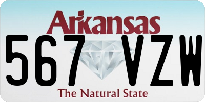 AR license plate 567VZW