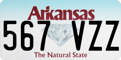 AR license plate 567VZZ