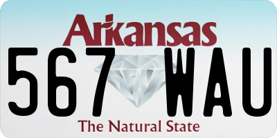 AR license plate 567WAU