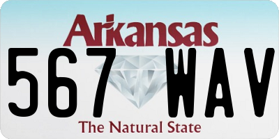 AR license plate 567WAV