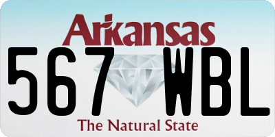 AR license plate 567WBL