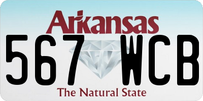 AR license plate 567WCB