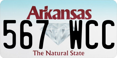 AR license plate 567WCC