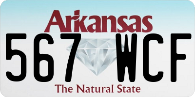 AR license plate 567WCF