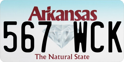 AR license plate 567WCK
