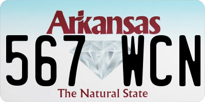 AR license plate 567WCN