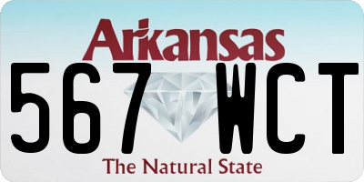 AR license plate 567WCT