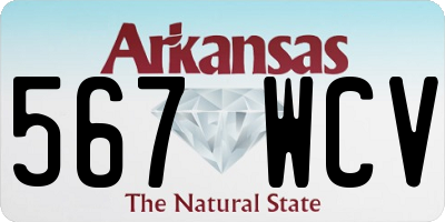 AR license plate 567WCV