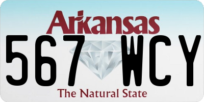 AR license plate 567WCY