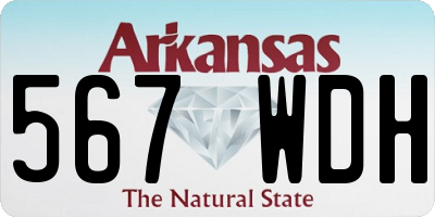 AR license plate 567WDH