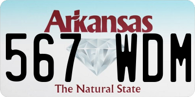AR license plate 567WDM