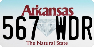AR license plate 567WDR