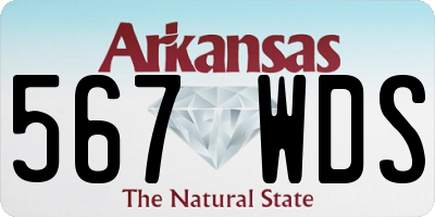 AR license plate 567WDS