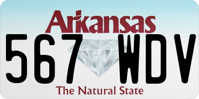 AR license plate 567WDV