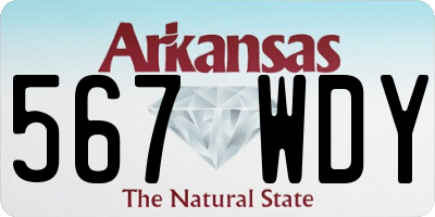 AR license plate 567WDY