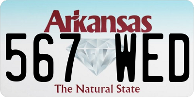 AR license plate 567WED