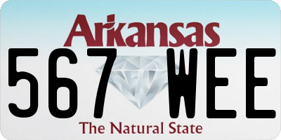 AR license plate 567WEE