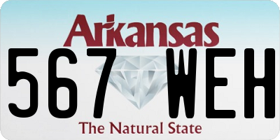AR license plate 567WEH