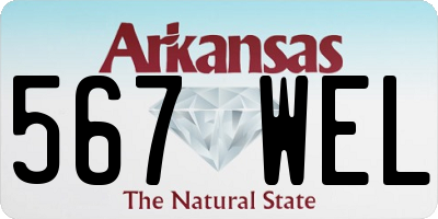 AR license plate 567WEL