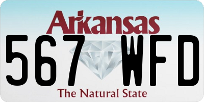 AR license plate 567WFD