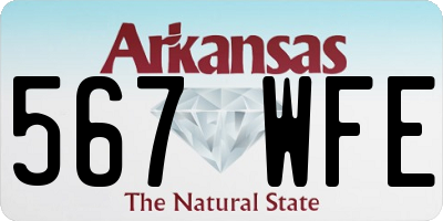 AR license plate 567WFE