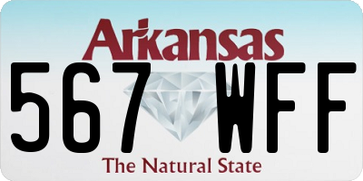 AR license plate 567WFF