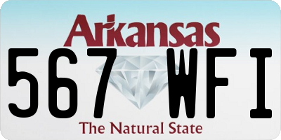 AR license plate 567WFI