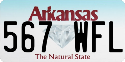 AR license plate 567WFL