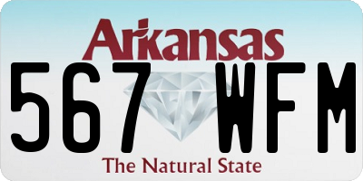 AR license plate 567WFM