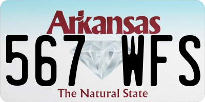 AR license plate 567WFS