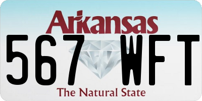 AR license plate 567WFT