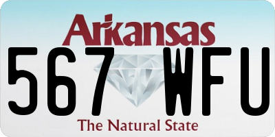 AR license plate 567WFU