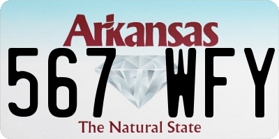 AR license plate 567WFY